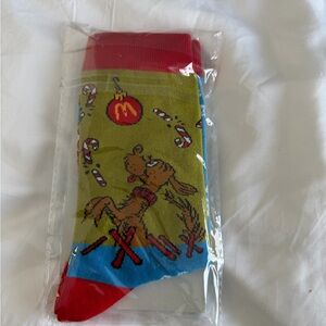 McDonald’s Grinch Socks- Green, Blue & Red